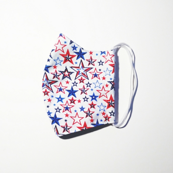 Red & Blue Star Face Mask - Picture 2 of 5